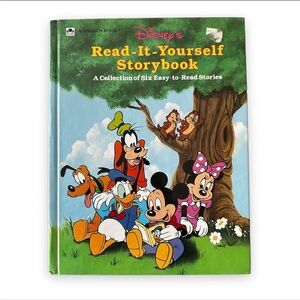 Disney's Read-It-Yourself Storybook 1991 Hardcover Book Easy to Read Stories